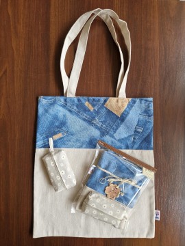 Dárkový balíček - taška, obal na kapesníky, drobná keramika