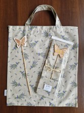 Dárkový balíček - plátěná taška , keramický zápich