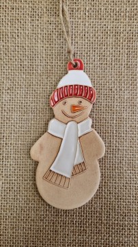 Sněhulák - keramický závěsný