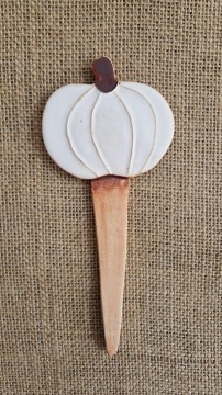 Keramický zápich dýně podzimní 01
