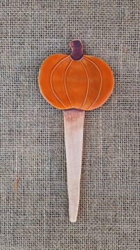 Keramický zápich dýně podzimní 03