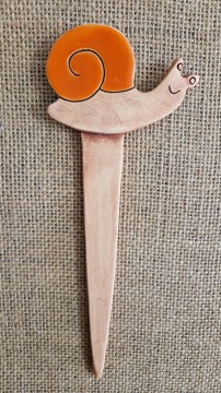 Keramický zápich šnek 03