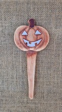Keramický zápich dýně halloweenská 01