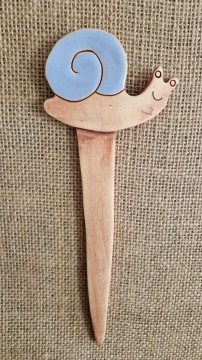 Keramický zápich šnek 08