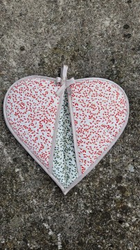 Srdíčková chňapka  - vánoční 05