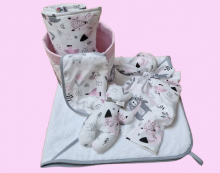 Set pro miminka - růžový medvídek