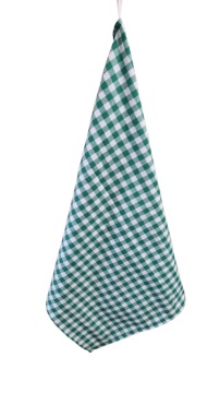 Utěrka - zelená kostička - kanafas