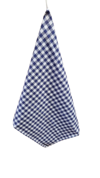 Utěrka - modrá kostička - kanafas