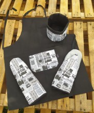 Pánský grilovací set - noviny+černá