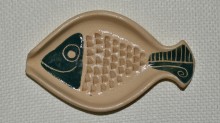 Keramické struhadlo ryba zelená